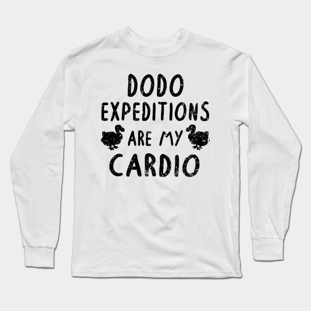 Dodo Pun Sport Cardio Women Vintage Retro Long Sleeve T-Shirt by FindYourFavouriteDesign